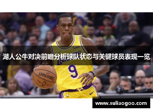 湖人公牛对决前瞻分析球队状态与关键球员表现一览